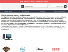 Tablet Screenshot of digitalsignageplayer.com